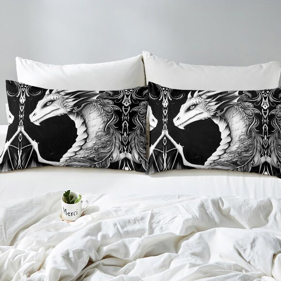 3D Dragon Duvet Cover King  Set - Picture 6 of 6